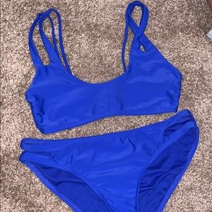 Blue bikini